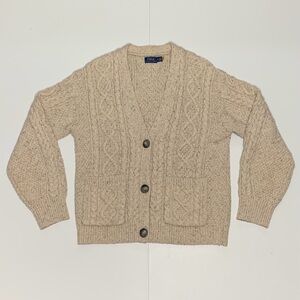 Polo Ralph Lauren Cable Knit Boyfriend Cardigan - Size Medium NWOT